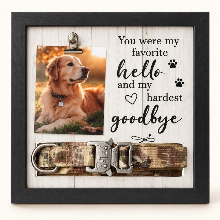 Pet Memorial Photo & Collar Display Frame — image 1 of 6