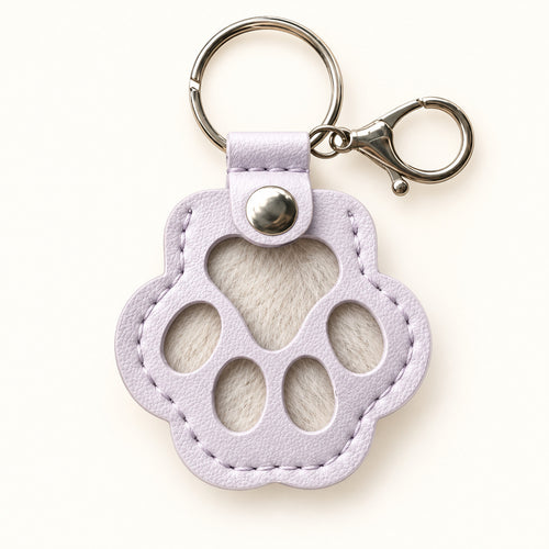 Compact Paw Fur Keepsake Keychain — image 1 of 6