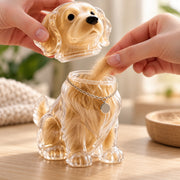 Clear Dog-Shaped Pet Hair Keepsake Box — image 3 of 6