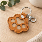 PU Leather Paw Fur Keepsake Keychain — image 2 of 6