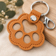 PU Leather Paw Fur Keepsake Keychain — image 4 of 6