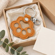 PU Leather Paw Fur Keepsake Keychain — image 6 of 6