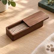 Solid Walnut Cat Whisker Keepsake Box — image 2 of 6